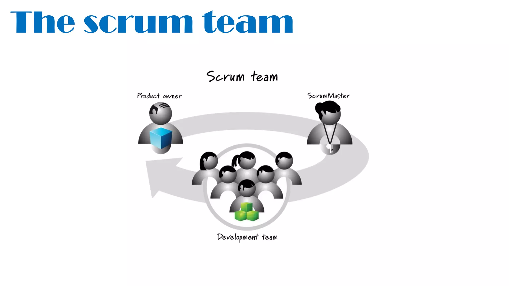 The scrum team
 