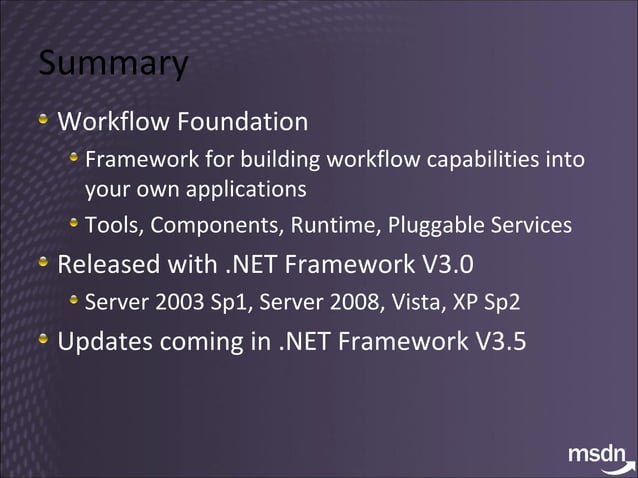 Windows Workflow Foundation Introduction | PPT