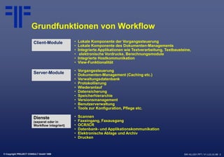[DE] Workflow vom mainframe ins internet | Dr. Ulrich Kampffmeyer | Safe Tagung | München 1999