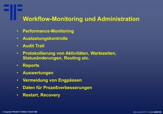 [DE] Workflow vom mainframe ins internet | Dr. Ulrich Kampffmeyer | Safe Tagung | München 1999
