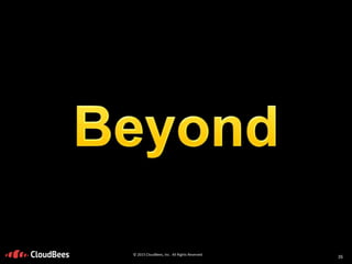 ©2015CloudBees,Inc.AllRightsReserved
35
© 2015 CloudBees, Inc. All Rights Reserved
35
 