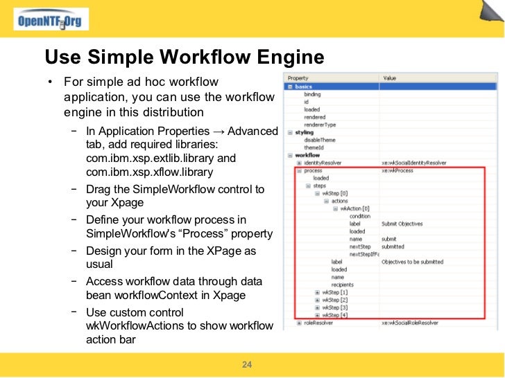 Workflow for XPages