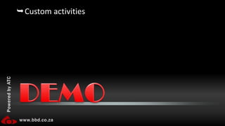 WorkflowInvoker.Invoke(new Workflow1());Alternative HostsWorkflowApplication wfApp = new WorkflowApplication(new Workflow1());wfApp.Run();Uri uri = new Uri("http://localhost:8080/Workflow");WorkflowServiceHost wfHost = new WorkflowServiceHost(new Workflow1(), uri);wfHost.Open();