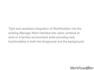 Workflowgen for iManage | PDF