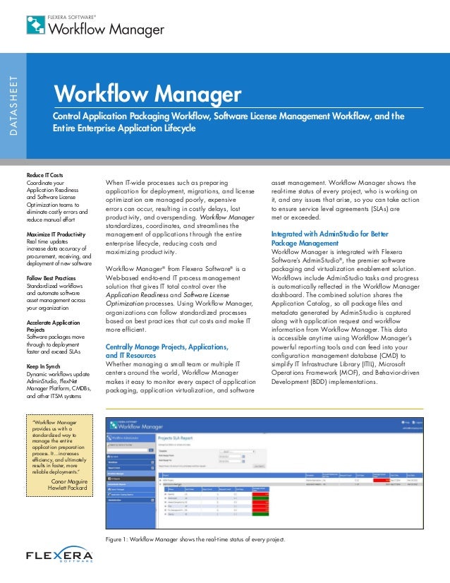 Workflow Manager Datasheet