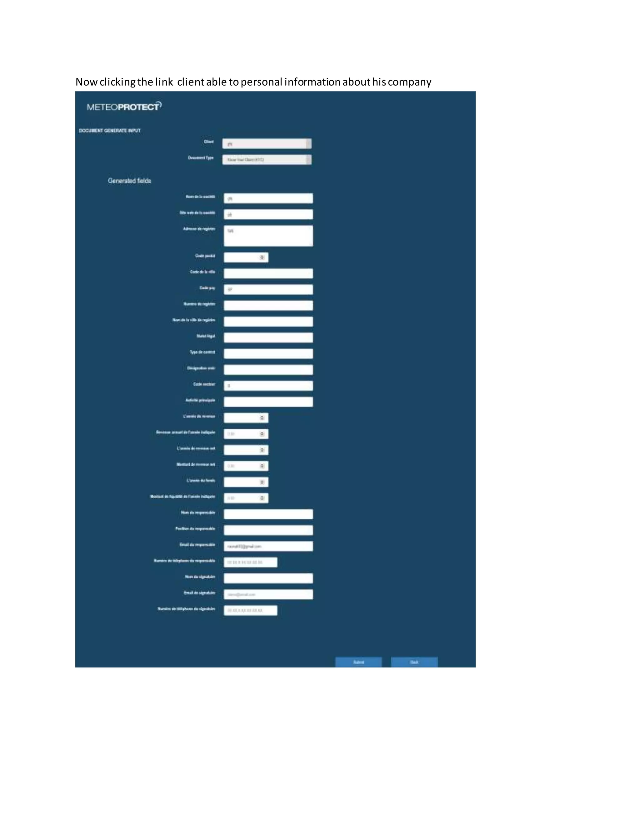 Nowclickingthe link clientable topersonal informationabouthiscompany
 