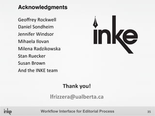 Workflow Interface for Editorial Process | PPTX