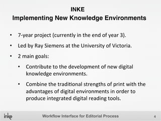 Workflow Interface for Editorial Process | PPTX