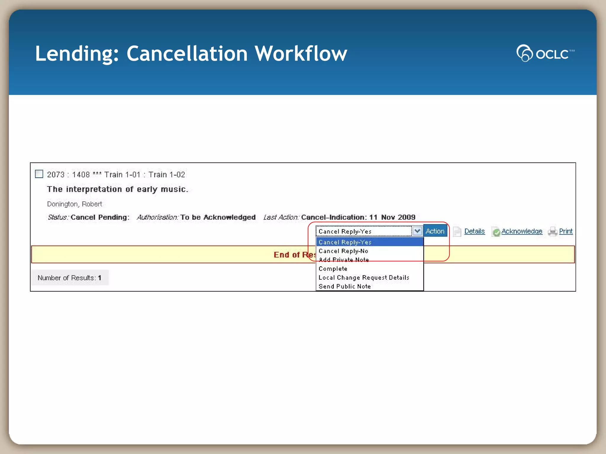 Lending: Cancellation Workflow 
