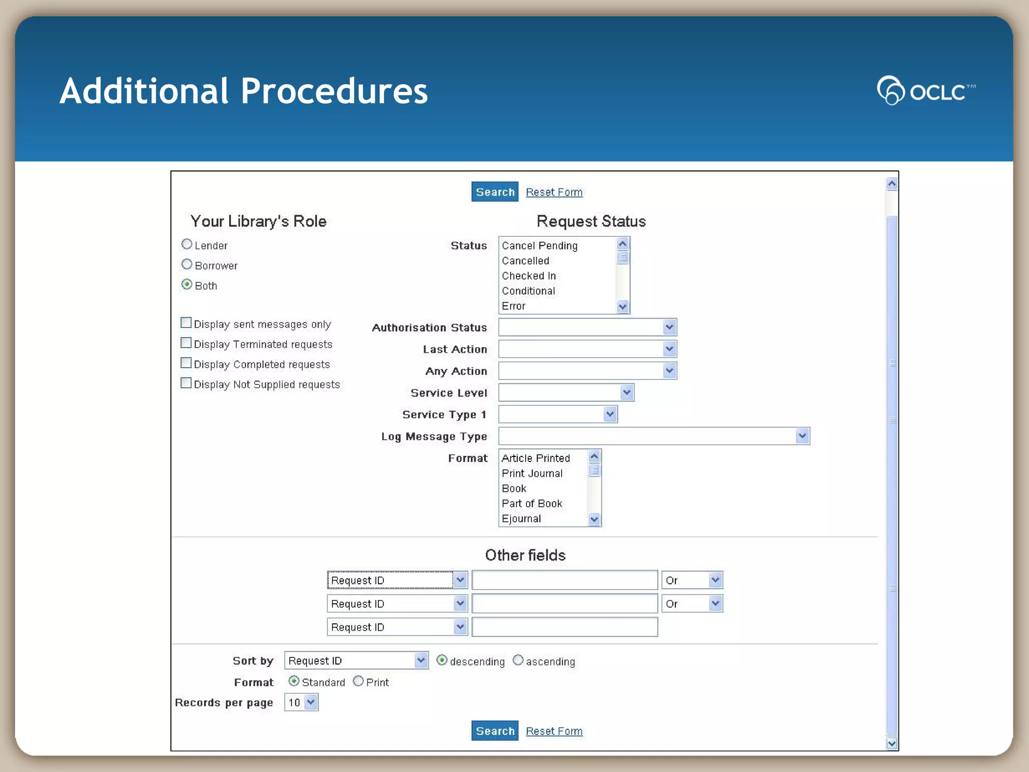 Additional Procedures 