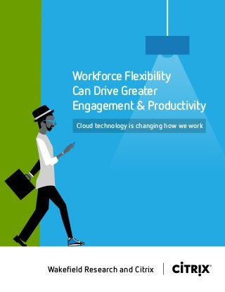 Cloud technology is changing how we work
Workforce Flexibility
Can Drive Greater
Engagement & Productivity
Wakeﬁeld Research and Citrix
 