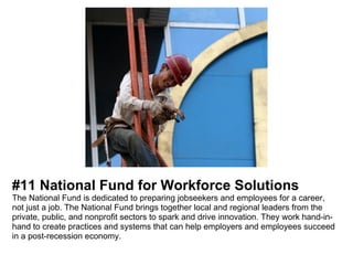 Workforce Development Non Profits Top Workforce Development Nonprofits to Give To | PPT