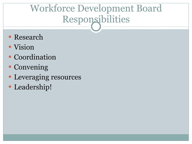Workforce Development An Economic Development Asset | PPT