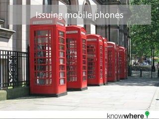 Issuing mobile phones