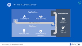 WithumSmith+Brown, PC | BE IN A POSITION OF STRENGTH 6SM
The Rise of Content Services
 