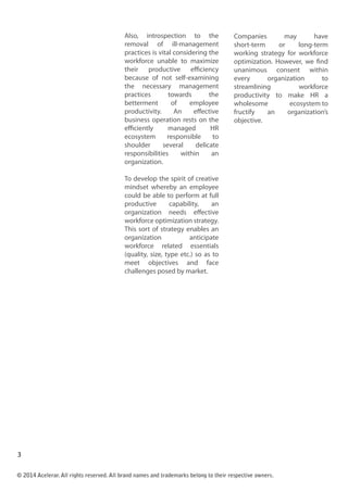 Workforce optimization strategies to improve employee productivity ...