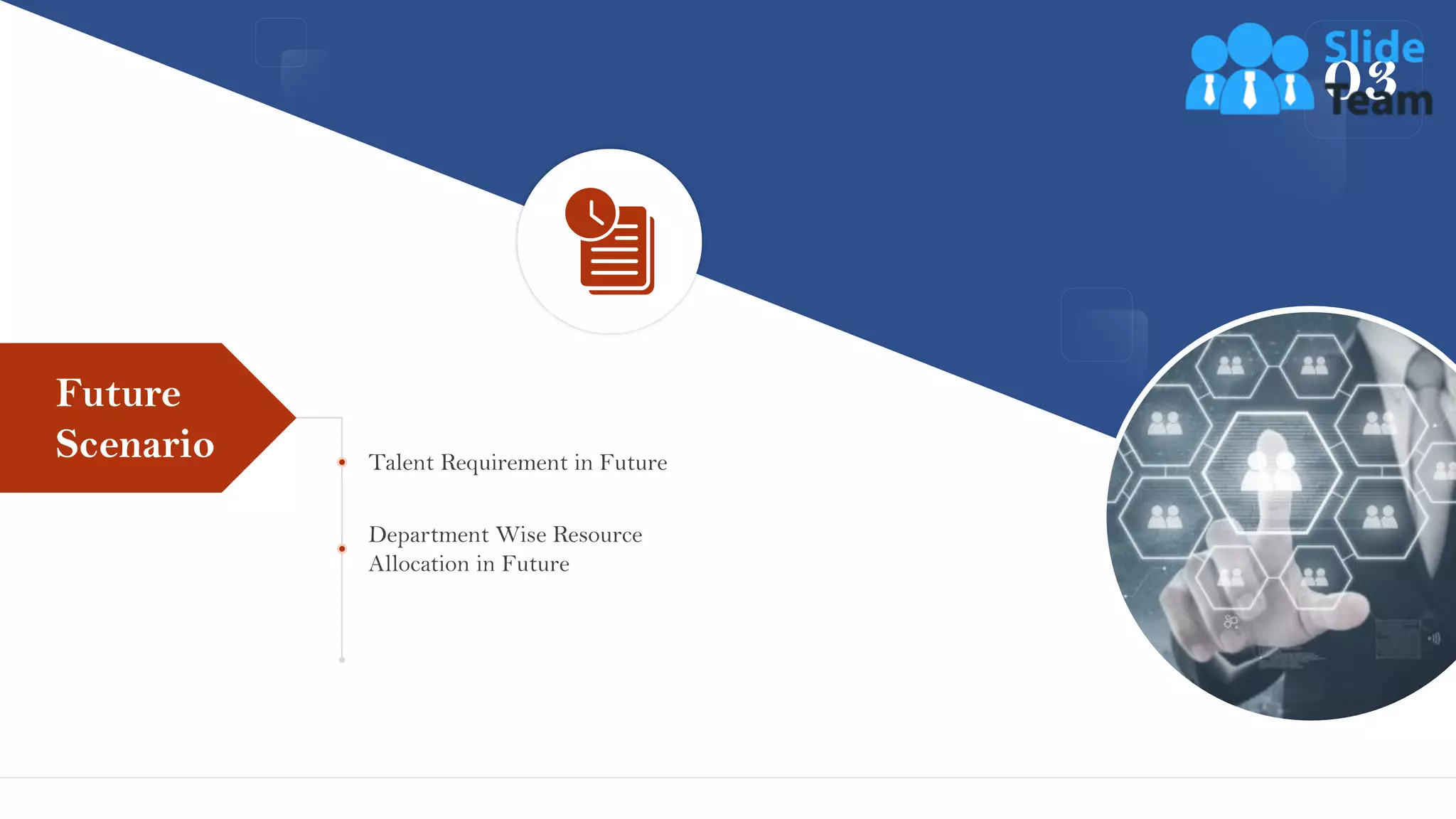 03
Talent Requirement in Future
Department Wise Resource
Allocation in Future
Future
Scenario
19
 