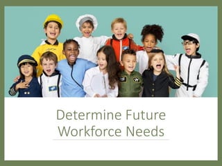 Determine Future
Workforce Needs
 