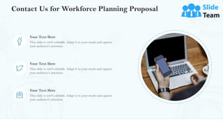 Contact Us for Workforce Planning Proposal
20
This slide is 100% editable. Adapt it to your needs and capture
your audience's attention.
Your Text Here
This slide is 100% editable. Adapt it to your needs and capture
your audience's attention.
Your Text Here
This slide is 100% editable. Adapt it to your needs and capture
your audience's attention.
Your Text Here
 