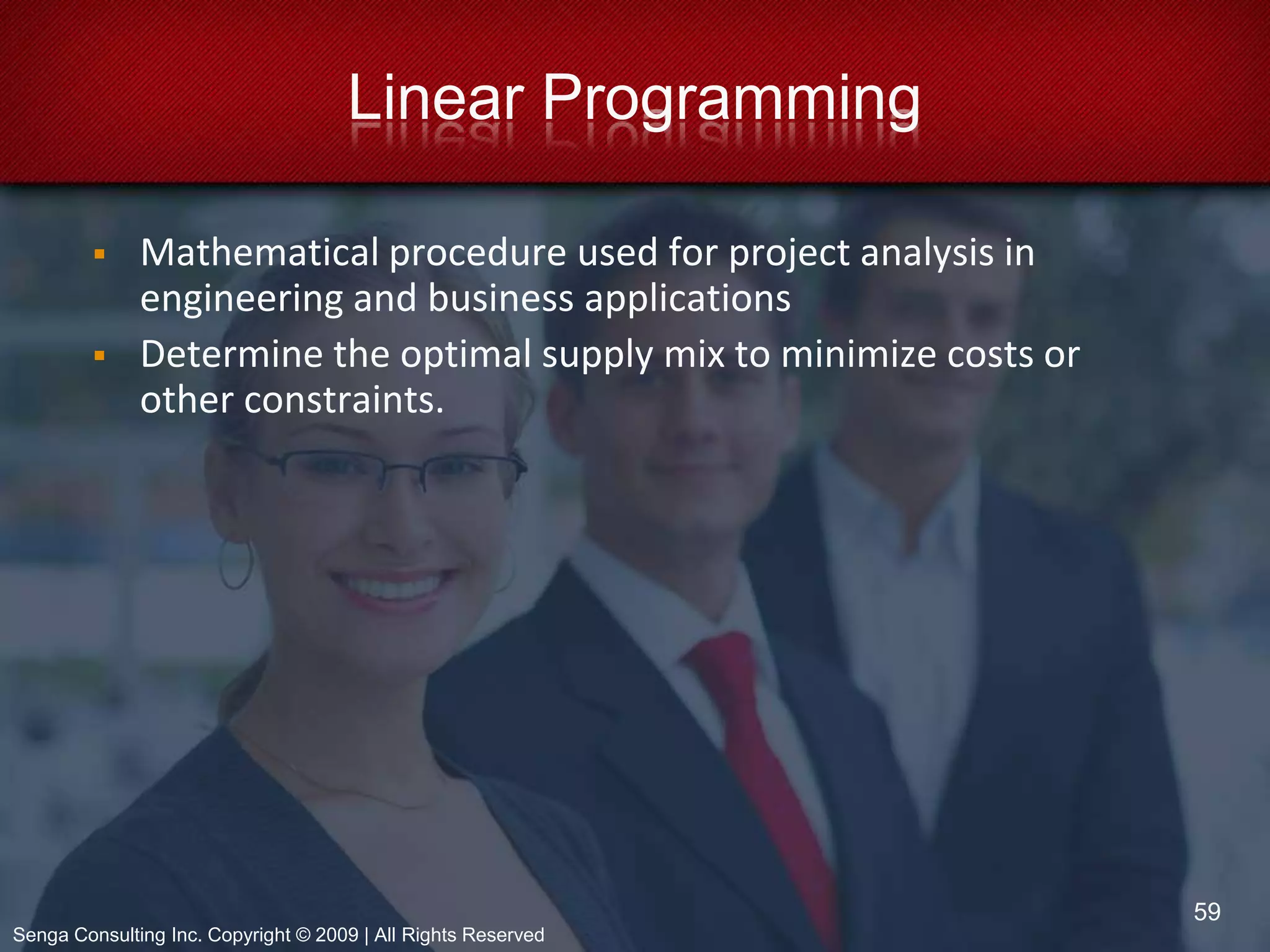 Operational goals, production budgets