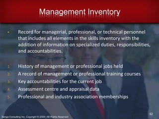 Various stages in the process of determining net HR requirements14Senga Consulting Inc. Copyright © 2009 | All Rights Reserved