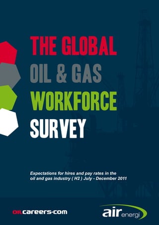 Expectations for hires and pay rates in the
oil and gas industry ( H2 ) July - December 2011
 