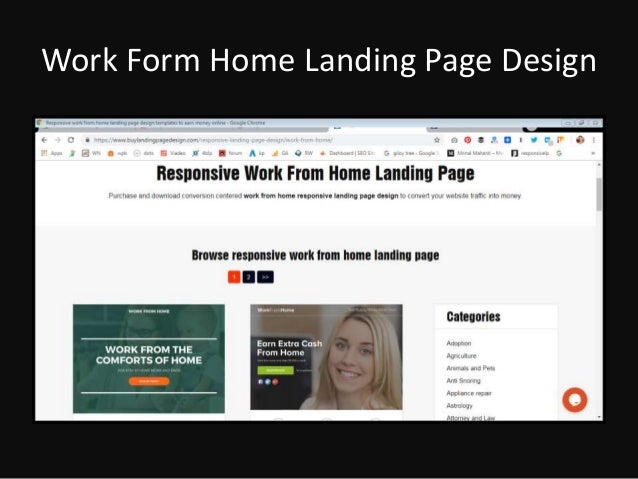 Work Form Home Landing Page Design
 