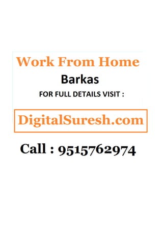 Work from home barkas