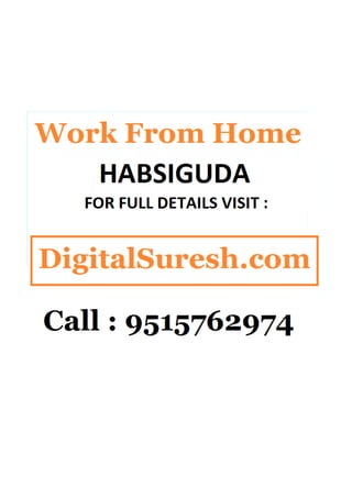 Work from home habsiguda