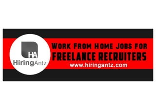 Work from home jobs for freelance recruiters
