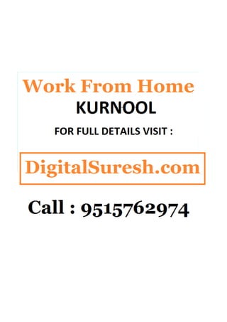 Work from home  karnool