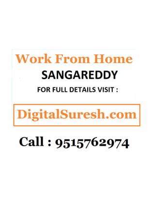 Work from home sangareddy