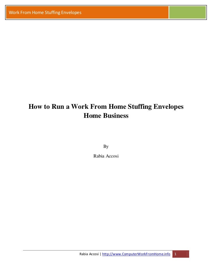 How to Run a Work From Home Stuffing Envelopes Home Business Now