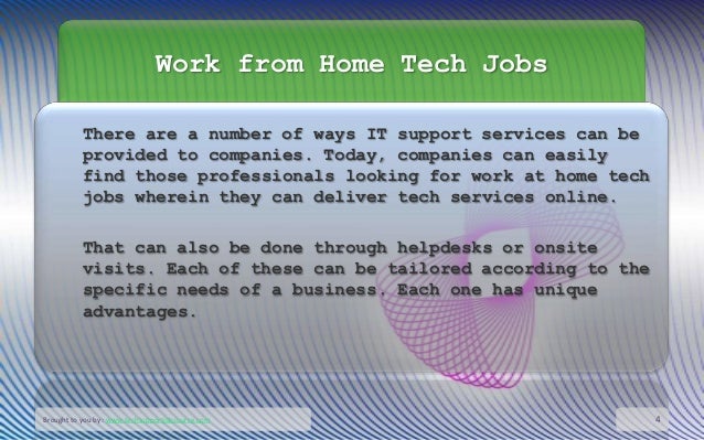 Work From Home Tech Jobs