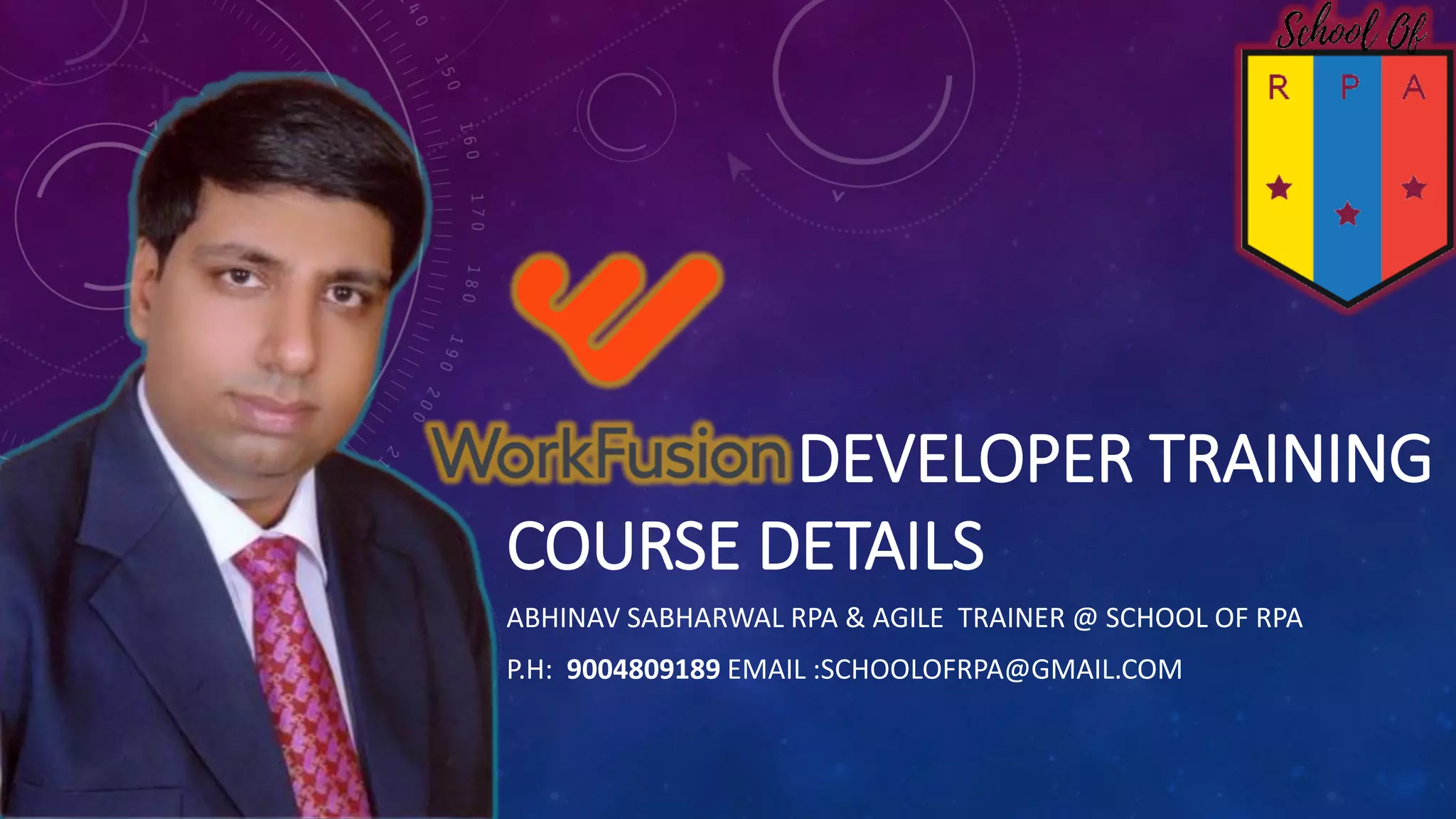 Work fusion course content PPT