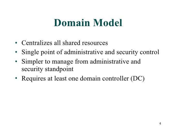 Workgroup vs domain