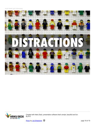 work habits and citizenship 
Created with Haiku Deck, presentation software that's simple, beautiful and fun. 
By R K 
Photo by Joe Shlabotnik page 18 of 19 
 