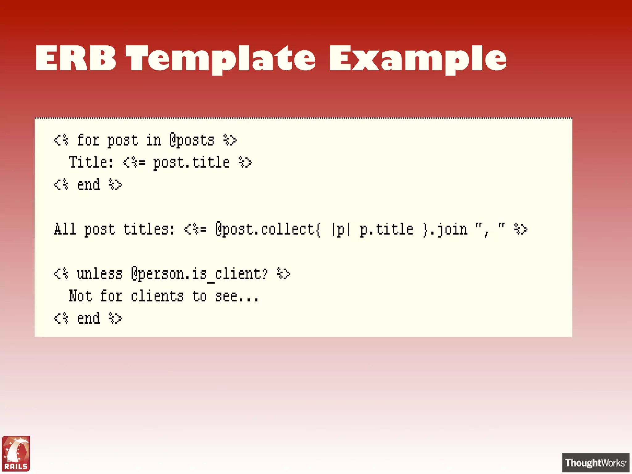 Workin On The Rails Road