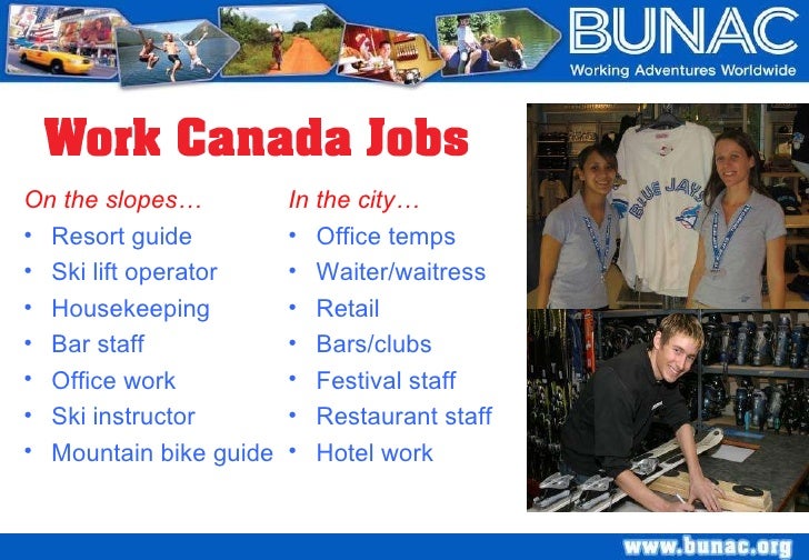 Work In America or Canada with BUNAC