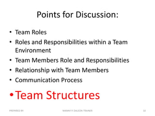 Work In A Team Environment