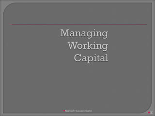 Maroof Hussain Sabri 