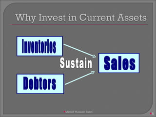 Sales Inventories Debtors Sustain Maroof Hussain Sabri 