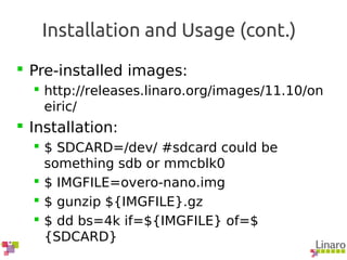 Q4.11: Ubuntu Linaro Evaluation build | PPT