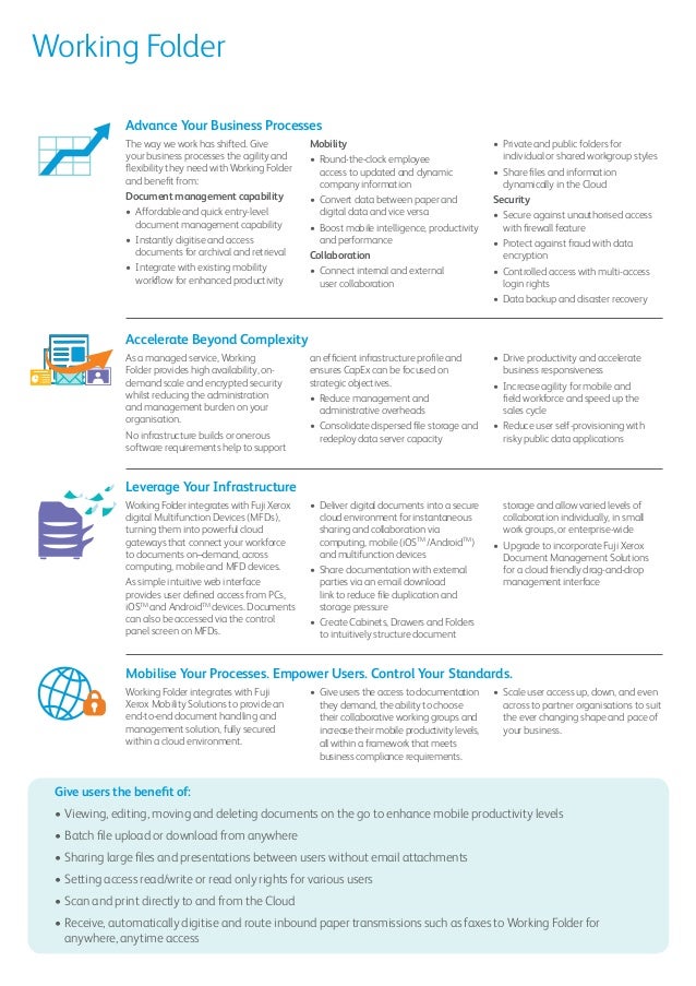 Fuji Xerox Working Folder Promotions