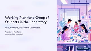 Working Strategy Lab Example Planning Laboratory work for students... | PDF