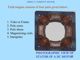 working-principle-of-dc-motor.pdf PHOTOGRAPHIC VIEW OF A FIELD COIL OF ...