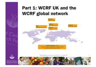 Part 1: WCRF UK and the
WCRF global network




                          3
 