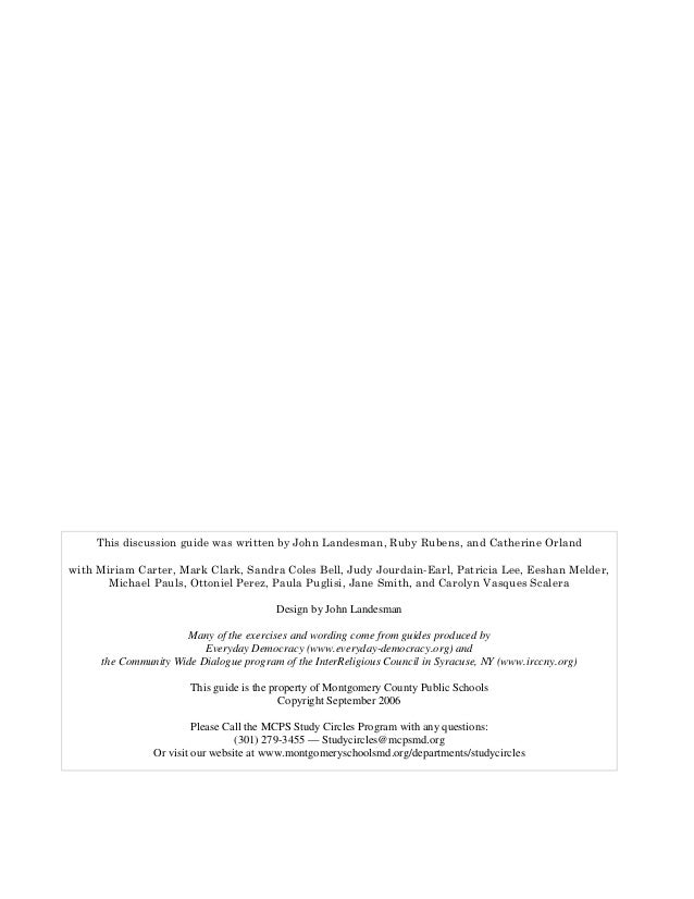 Working Together to Remove Racial and Ethnic Barriers (a Facilitator's Guide) Slide 2