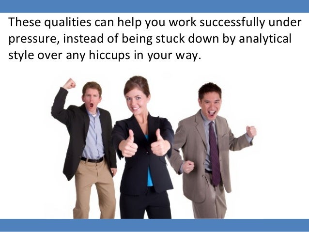 Working under pressure