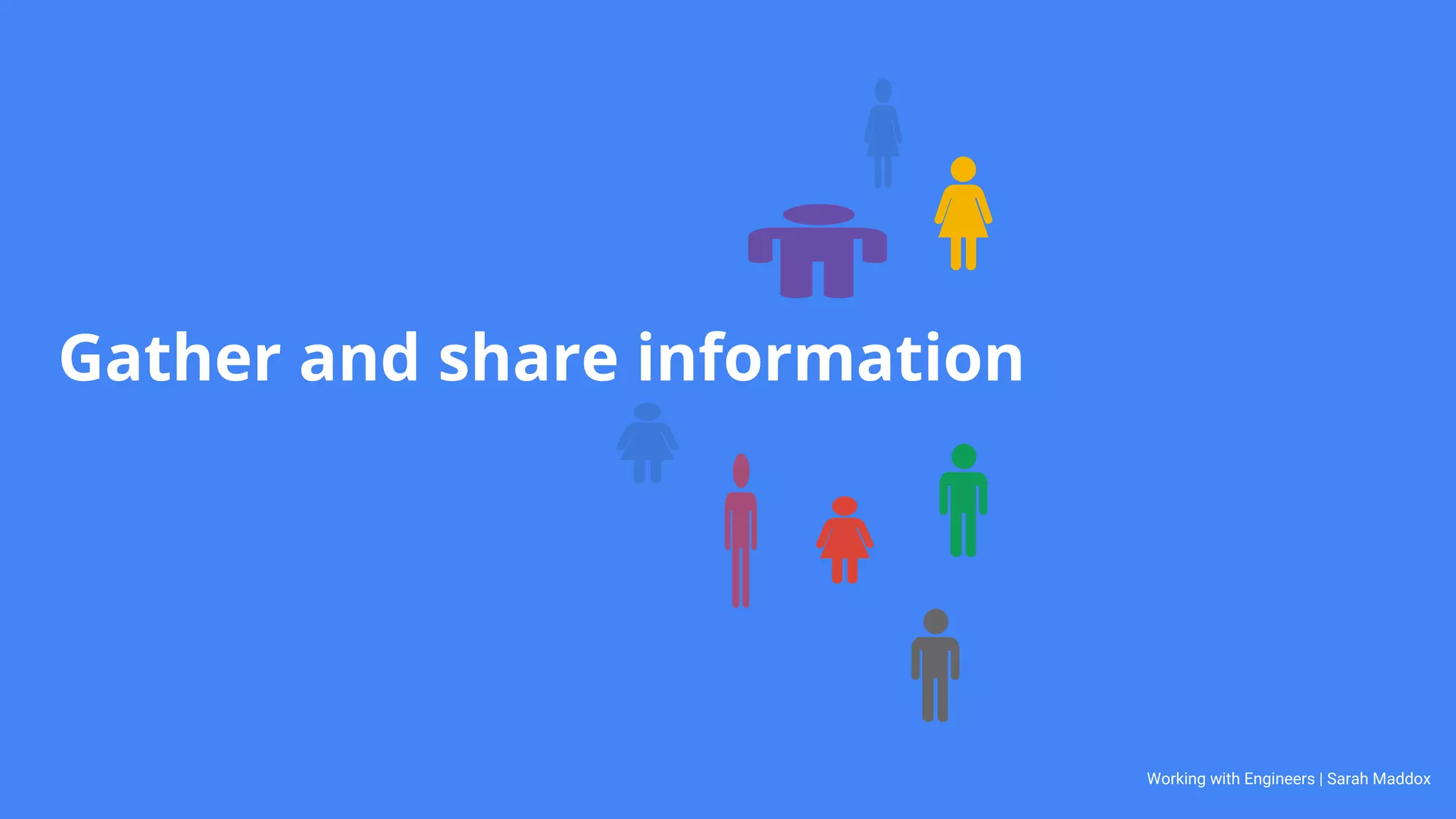 Working with Engineers | Sarah Maddox
Get to know the tools
 